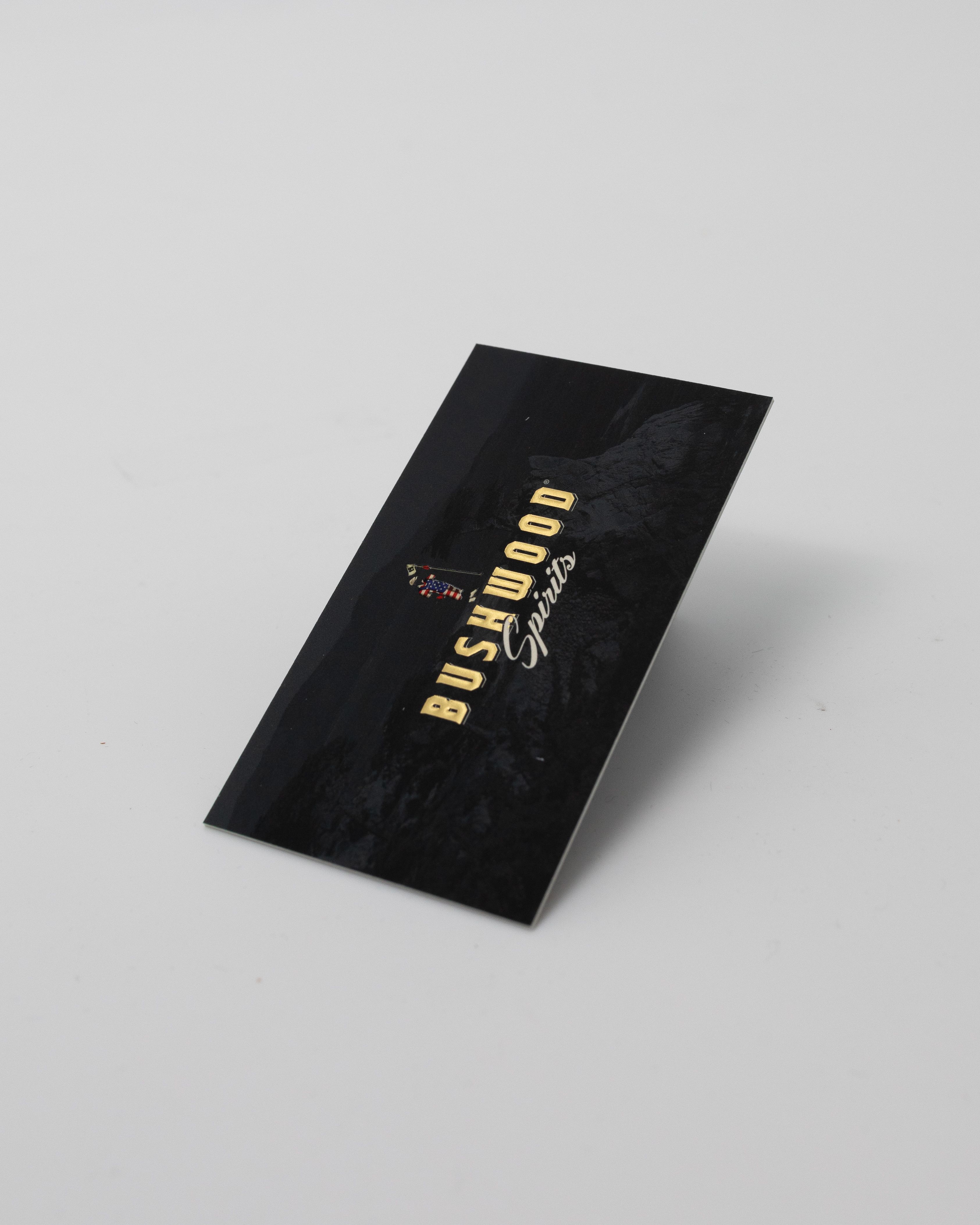 Black premium folder with metallic gold detail