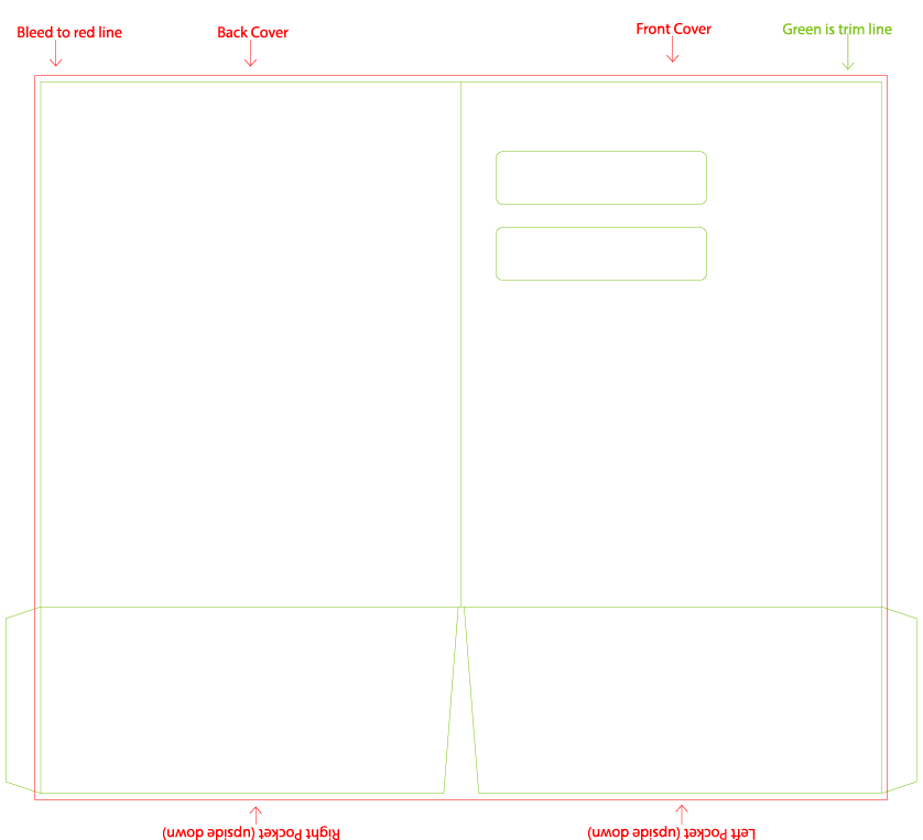 9 X 12 Presentation Folder template