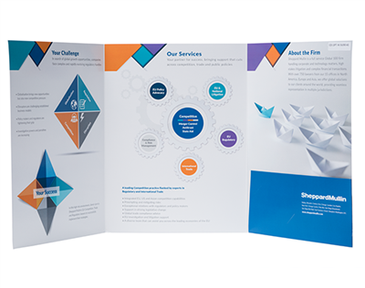 Tri-Panel Folders - 2 Sides