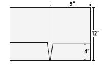 Template - 9x12 Presentation Folder with two 4