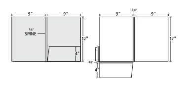 9 x 12 presentation folder template