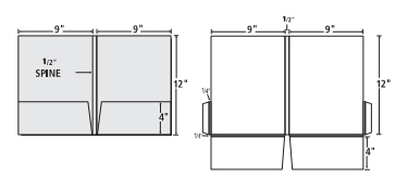 9 x 12 presentation folder template
