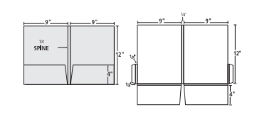 9 x 12 presentation folder template