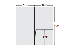 3-1/4 x 5-1/2 hotel key holder template