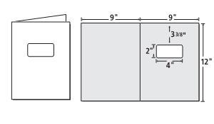 9 x 12 report cover folder template