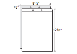 8-1/2 x 12-1/2 two piece report cover template