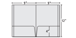 9 x 12 presentation folder template