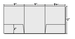 9 X 12 Tri-Panel Presentation Folder template