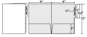 9 X 12 Presentation Folder template