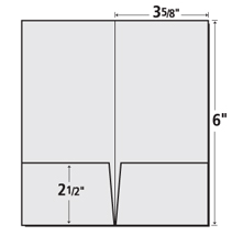 Template - 9 x 14-1/2 Presentation Folder with two 4