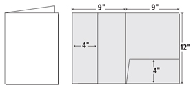 9x12 Presentation Folder template