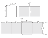 Template Diagram - CD / DVD Holders